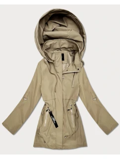 Cienka kurtka z podwijanymi rękawami Goodlookin piaskowa (KK60410-5#)