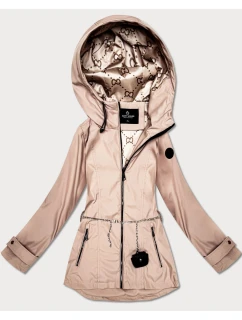 Damska kurtka z łańcuszkiem Goodlookin beżowa (KK6021-2)