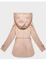 Damska kurtka z łańcuszkiem Goodlookin beżowa (KK6021-2) Damska kurtka z łańcuszkiem Goodlookin beżowa (KK6021-2)