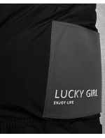 Černá péřová bunda s kapucí (KK60609) Černá péřová bunda s kapucí (KK60609)