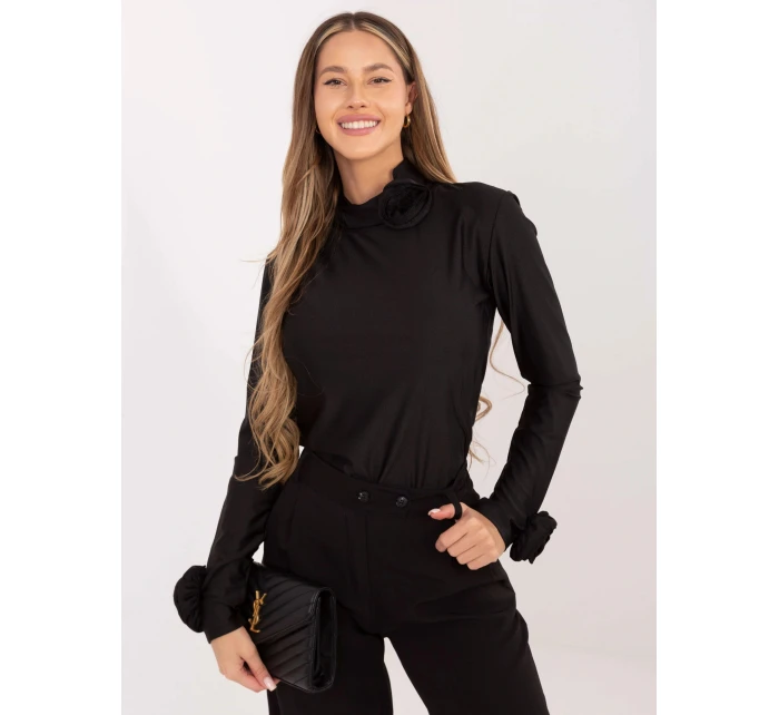 Černá dámská halenka s růžemi Goodlookin (272611) Černá dámská halenka s růžemi Goodlookin (272611)