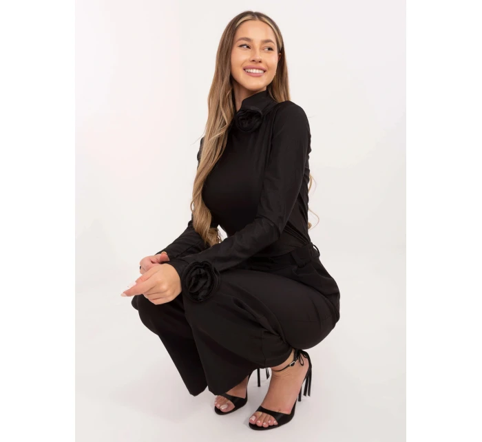 Černá dámská halenka s růžemi Goodlookin (272611) Černá dámská halenka s růžemi Goodlookin (272611)