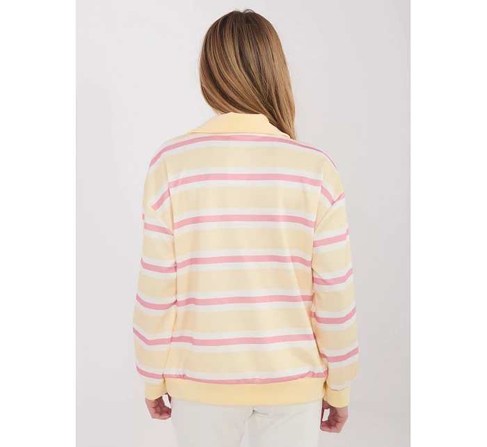 Damska bluza z rozpinana stójką Goodlookin jasnożółta (9981) Damska bluza z rozpinana stójką Goodlookin jasnożółta (9981)