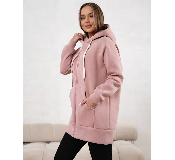 Gruba rozpinana bluza damska Goodlookin jasny różowy (551) Gruba rozpinana bluza damska Goodlookin jasny różowy (551)