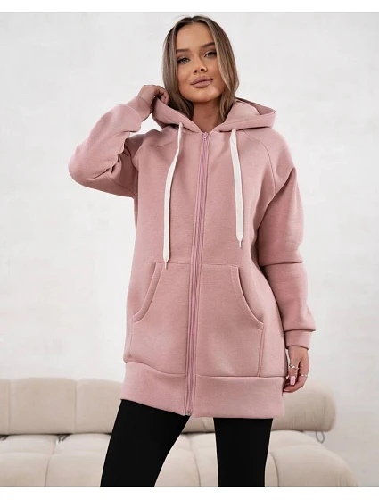 Gruba rozpinana bluza damska Goodlookin jasny różowy (551) Gruba rozpinana bluza damska Goodlookin jasny różowy (551)