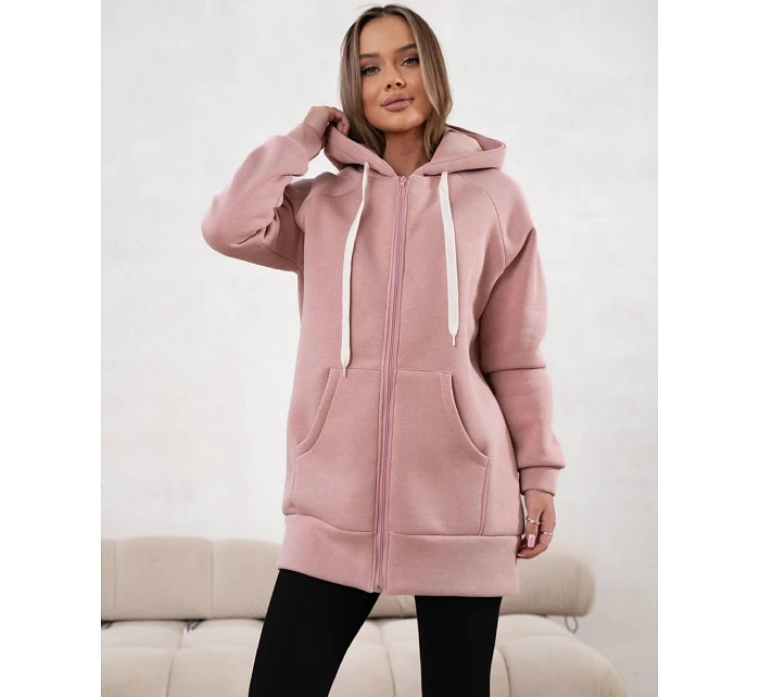 Gruba rozpinana bluza damska Goodlookin jasny różowy (551) Gruba rozpinana bluza damska Goodlookin jasny różowy (551)