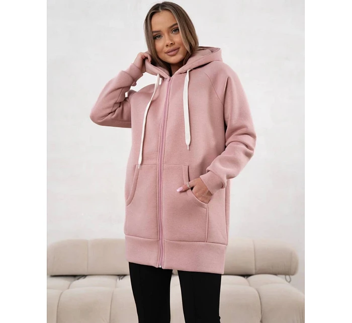 Gruba rozpinana bluza damska Goodlookin jasny różowy (551) Gruba rozpinana bluza damska Goodlookin jasny różowy (551)