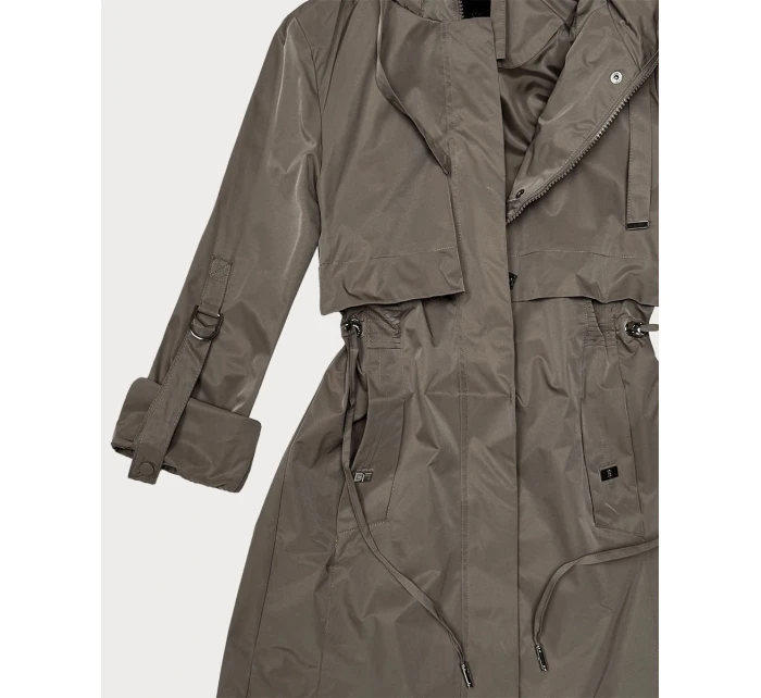 Klasyczna kurtka damska na podszewce Goodlookin brązowa (B2006-48) Klasyczna kurtka damska na podszewce Goodlookin brązowa (B2006-48)