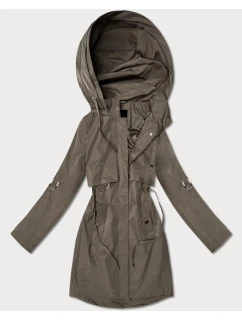 Klasyczna kurtka damska na podszewce Goodlookin brązowa (B2006-48)