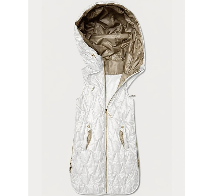 kamizelka damska ze Goodlookin ecru model 22026384 - S'WEST kamizelka damska ze Goodlookin ecru model 22026384 - S'WEST