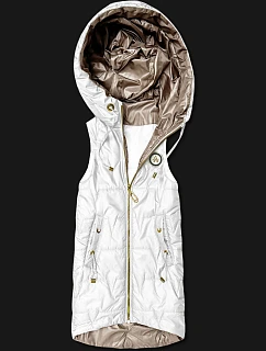 Tenké bez rukávů s kontrastním lemováním Goodlookin white (B8583-26)