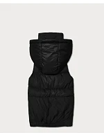 Dámská péřová vesta s kapucí Goodlookin, černá (B8600/B6106-1)