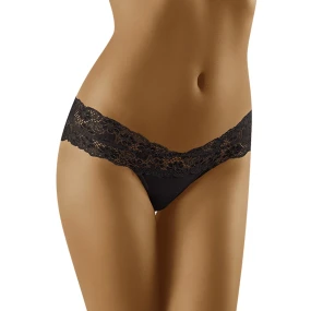 Dámské kalhotky model 15118925 black WOLBAR - Wol-Bar