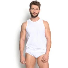 Pánský nátělník 18732 Brass white - HENDERSON Pánský nátělník 18732 Brass white - HENDERSON