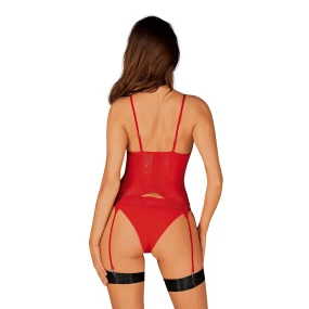 Dámský erotický korzet Diyosa corset red - OBSESSIVE Dámský erotický korzet Diyosa corset red - OBSESSIVE
