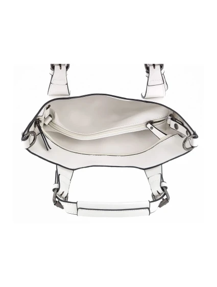 Luxusní bílá dámská kabelka 6DQBA - Ines Delaure