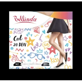 Módní punčochové kalhoty COOL 20 DEN - BELLINDA - černá