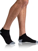 Pánské kotníkové ponožky 3 páry SPORT MEN IN-SHOE 3x - BELLINDA - černá