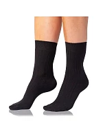 Dámské bavlněné ponožky COTTON RIB SOCKS - BELLINDA - černá Dámské bavlněné ponožky COTTON RIB SOCKS - BELLINDA - černá