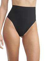Dámská tvarující tanga INVISIBLE SILHOUETTE MID WAIST THONG - BELLINDA - černá