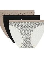 Dámské bavlněné kalhotky 3 ks DIM LES POCKETS COTTON SLIP 3x - DIM - bílá