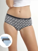 Dámské bavlněné kalhotky 3 ks DIM LES POCKETS COTTON BOXER 3x - DIM - černá