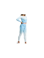 GymHero Ombre Rushguard s dlouhým rukávem LONG-BABYBLUE Modrá M