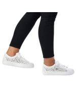 Kožená pohodlná obuv Rieker W RKR641 white