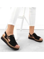 Pohodlné sandály Rieker W RKR677 black
