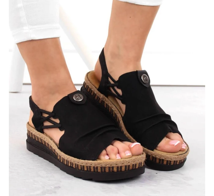 Pohodlné sandály Rieker W RKR677 black Pohodlné sandály Rieker W RKR677 black