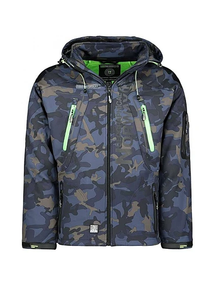 Pánská tmavě modrá softshellová bunda model 22306418 - Geographical Norway Pánská tmavě modrá softshellová bunda model 22306418 - Geographical Norway