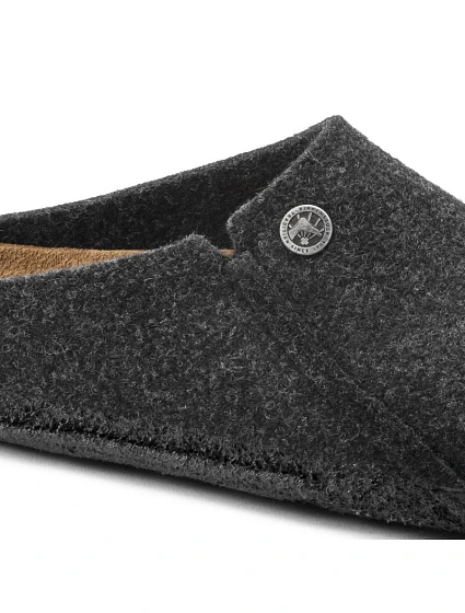 Cozy Home Anthracite vlněné plstěné pantofle regular wide model 21810265 - Birkenstock