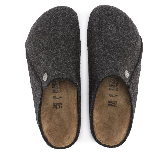 Birkenstock Zermatt Cozy Home Anthracite vlněné plstěné pantofle regular wide (1014938) Birkenstock Zermatt Cozy Home Anthracite vlněné plstěné pantofle regular wide (1014938)