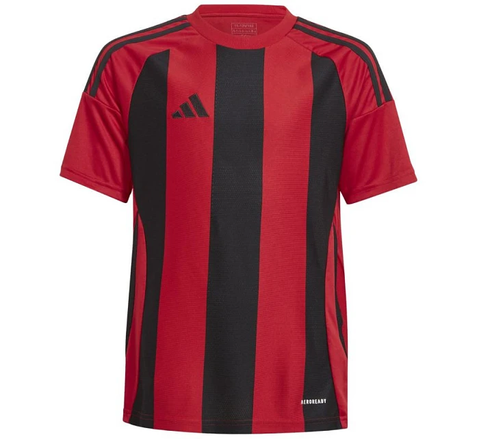 Dětské tričko adidas Striped 24 červené/černé IW2131 Dětské tričko adidas Striped 24 červené/černé IW2131