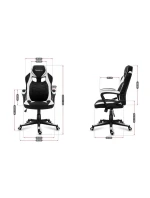 Herní židle Huzaro Force 2.5 White Mesh