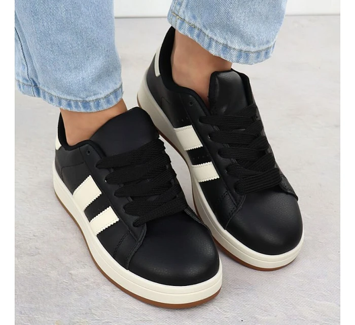 Dámské sportovní polobotky černé NEWS 8233 Dámské sportovní polobotky černé NEWS 8233