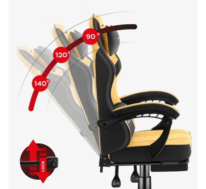 Herní židle Force 3.7 žlutá Herní židle Force 3.7 žlutá