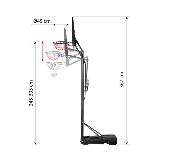 Basketbalový koš NILS ZDK020 Basketbalový koš NILS ZDK020