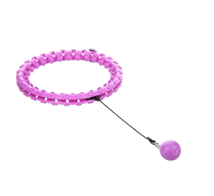 HULA HOP SET HHW12 FIALOVÝ S VÝSTUPKY A ZÁVAŽÍMI HMS + OPASEK BR163 ČERNÝ PLUS SIZE HULA HOP SET HHW12 FIALOVÝ S VÝSTUPKY A ZÁVAŽÍMI HMS + OPASEK BR163 ČERNÝ PLUS SIZE