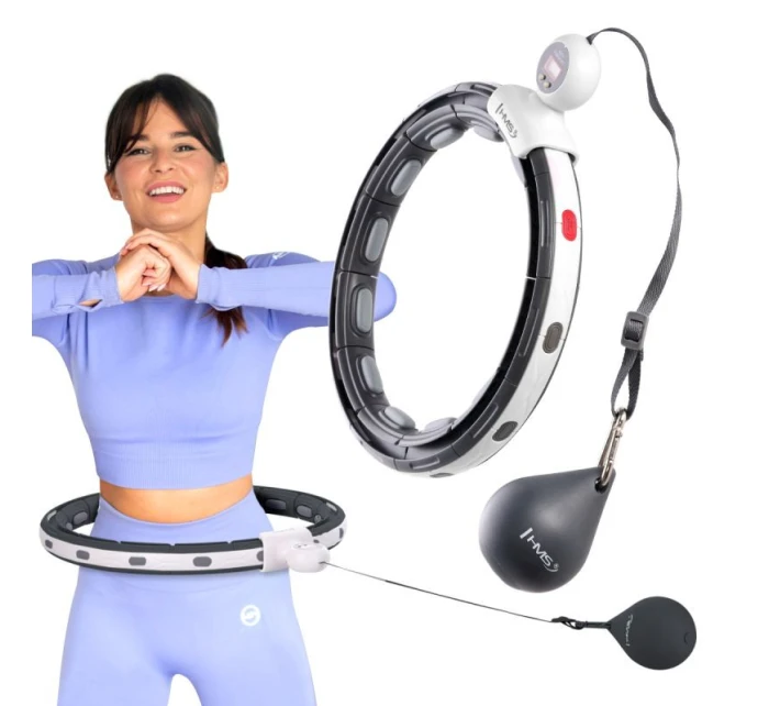 HHM15 HULA HOP ČERNÁ S MAGNETEM A ZÁVAŽÍM + POČÍTADLO HMS HHM15 HULA HOP ČERNÁ S MAGNETEM A ZÁVAŽÍM + POČÍTADLO HMS