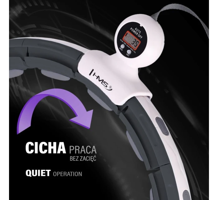 HHM15 HULA HOP ČERNÁ S MAGNETEM A ZÁVAŽÍM + POČÍTADLO HMS HHM15 HULA HOP ČERNÁ S MAGNETEM A ZÁVAŽÍM + POČÍTADLO HMS