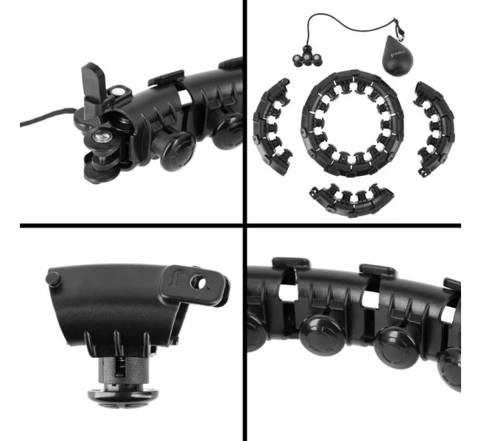 HULA HOP SET HHW12 ČERNÝ S VÝSTUPKY A ZÁVAŽÍMI HMS + OPASEK BR163 ČERNÝ PLUS SIZE HULA HOP SET HHW12 ČERNÝ S VÝSTUPKY A ZÁVAŽÍMI HMS + OPASEK BR163 ČERNÝ PLUS SIZE