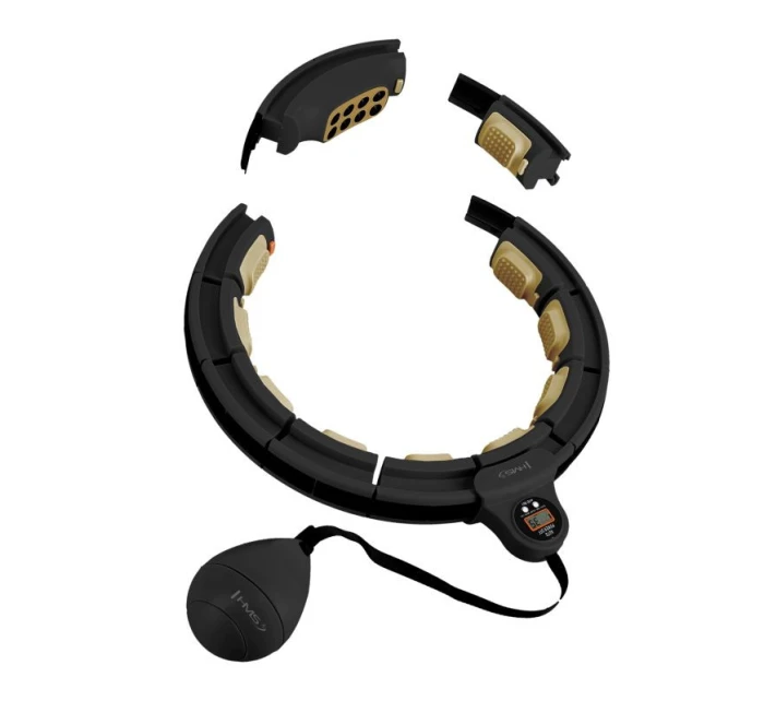 HHM13 NOVÝ HULA HOP ČERNÝ/ZLATÝ S MAGNETY A ZÁVAŽÍM + POČÍTADLO HMS HHM13 NOVÝ HULA HOP ČERNÝ/ZLATÝ S MAGNETY A ZÁVAŽÍM + POČÍTADLO HMS