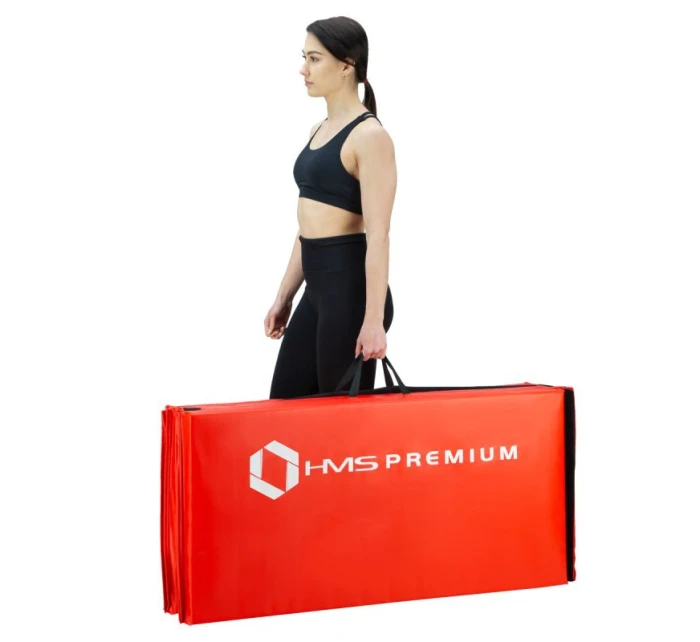 Gymnastická skládací matrace červená 2400x1200x50mm HMS MGS01 Gymnastická skládací matrace červená 2400x1200x50mm HMS MGS01