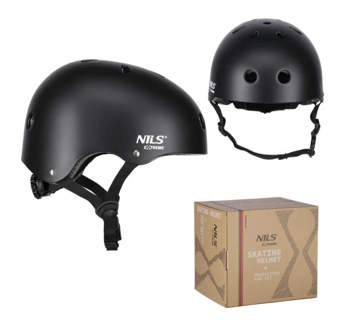 MR290+H230 PŘILBA S CHRÁNIČI ČERNÁ VELIKOST S NILS EXTREME MR290+H230 PŘILBA S CHRÁNIČI ČERNÁ VELIKOST S NILS EXTREME