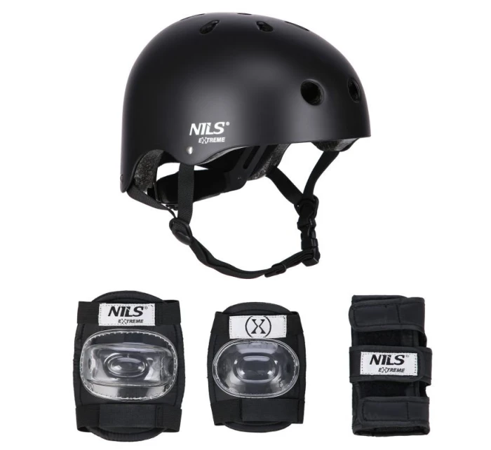 MR290+H230 PŘILBA S CHRÁNIČI ČERNÁ VELIKOST S NILS EXTREME MR290+H230 PŘILBA S CHRÁNIČI ČERNÁ VELIKOST S NILS EXTREME