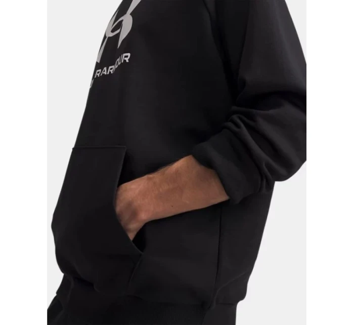 Mikina Under Armour Rival Fleece Logo Hoodie - černá/bílá Mikina Under Armour Rival Fleece Logo Hoodie - černá/bílá