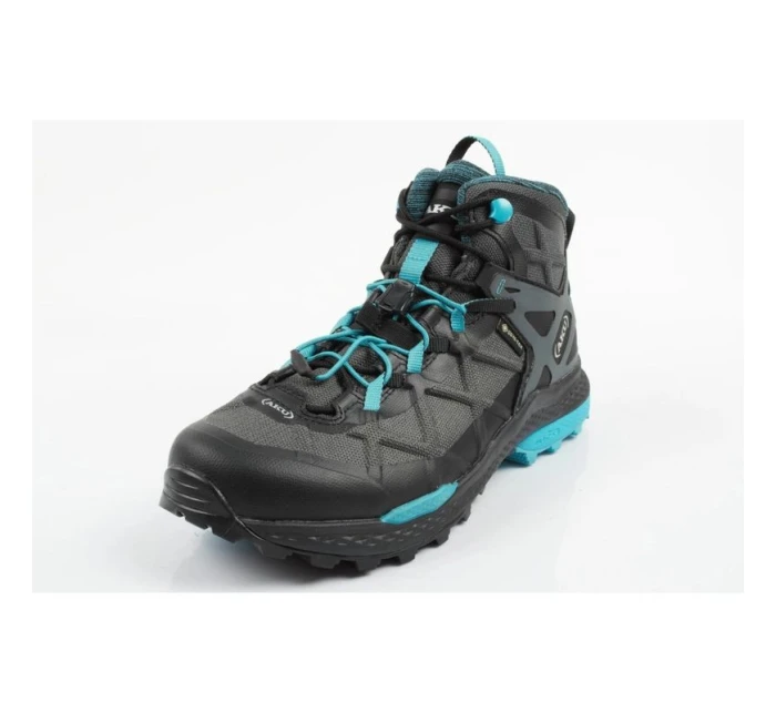 AKU Rocket Mid DFS GTX dámské turistické boty - black/turquoise AKU Rocket Mid DFS GTX dámské turistické boty - black/turquoise