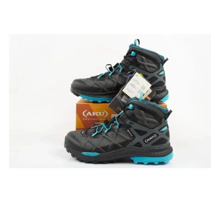 AKU Rocket Mid DFS GTX dámské turistické boty - black/turquoise AKU Rocket Mid DFS GTX dámské turistické boty - black/turquoise