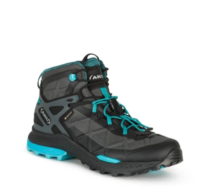 AKU Rocket Mid DFS GTX dámské turistické boty - black/turquoise AKU Rocket Mid DFS GTX dámské turistické boty - black/turquoise